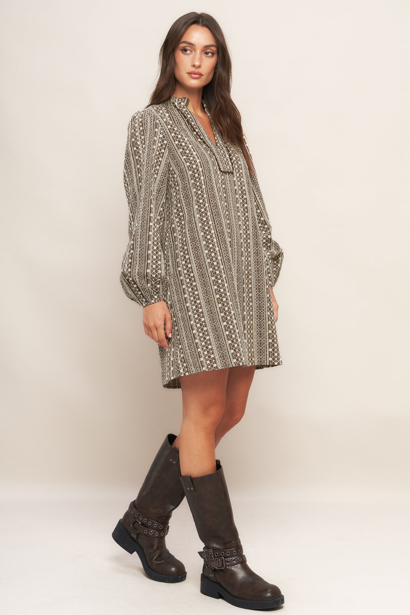 DESERT DUST WOVEN MINI DRESS Flying Tomato